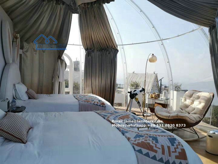 permanent glamping tent