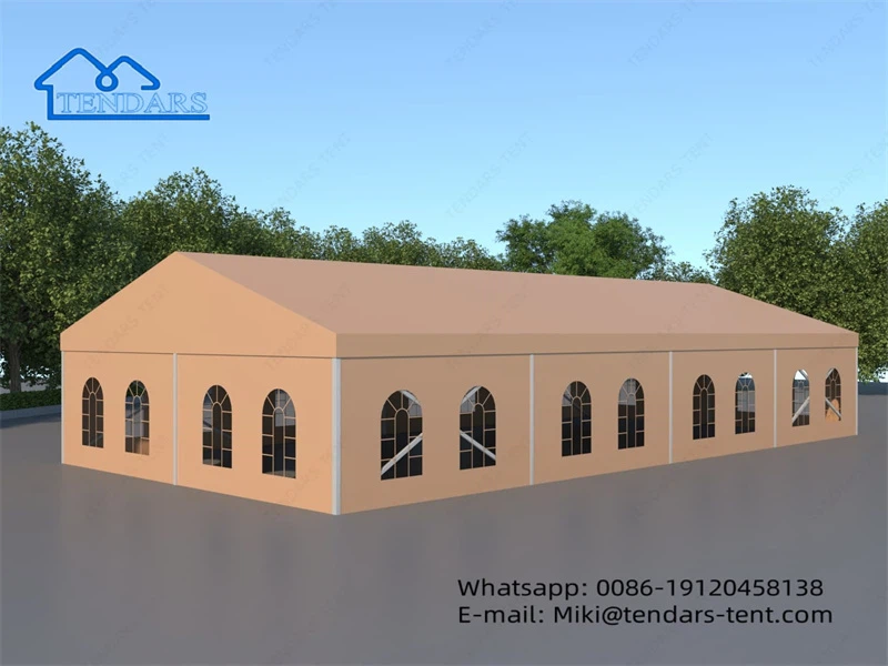 אוהל מסגרת צהוב A-10×20 מ'